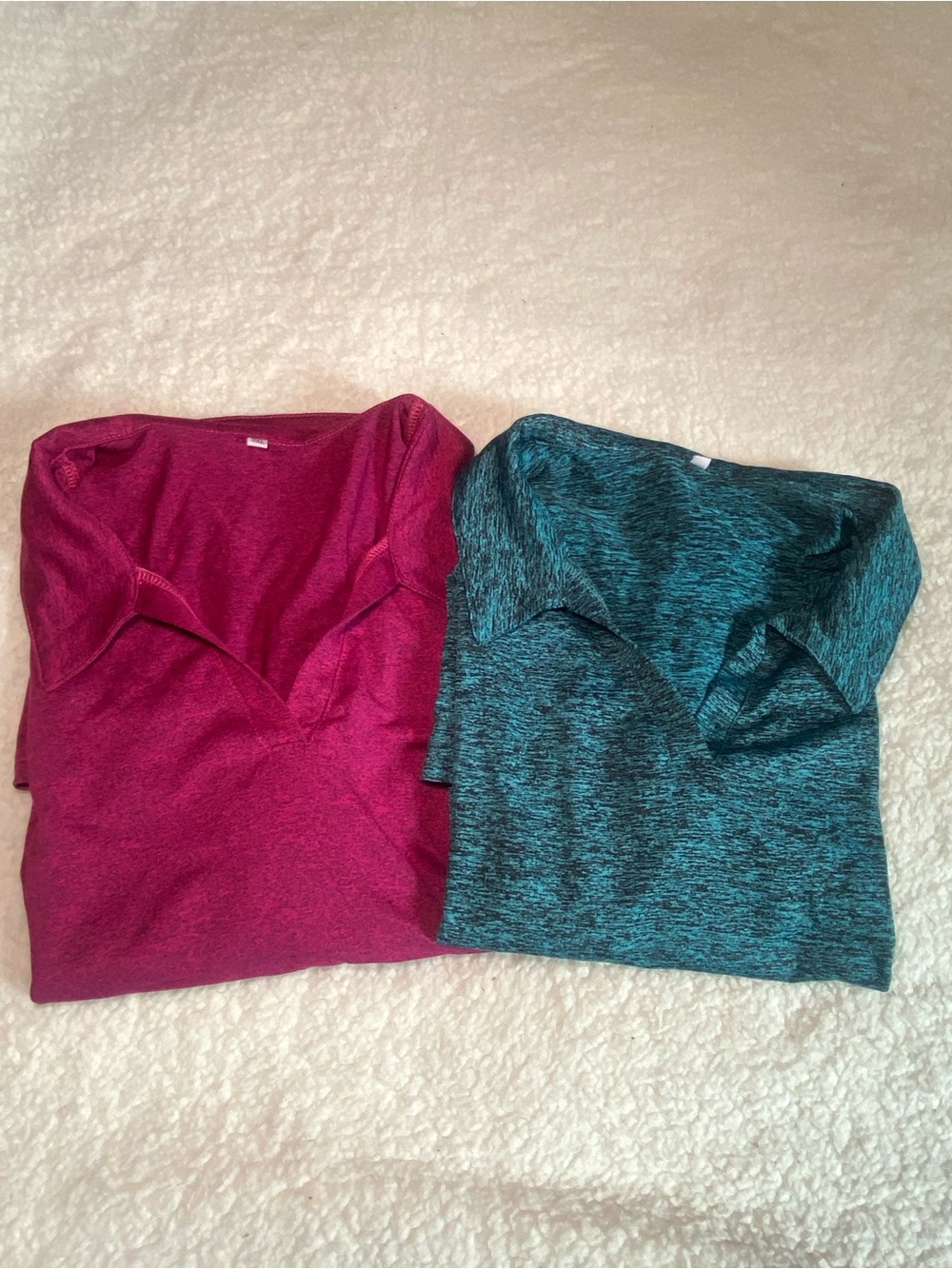 Women’see Lightweight V-Neck Sweater in Berry and Teal - Pack of 2